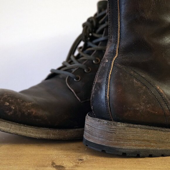 Freebird by Steven PENDLETON Men's Black Distressed Military Boots 12 US - Picture 13 of 16